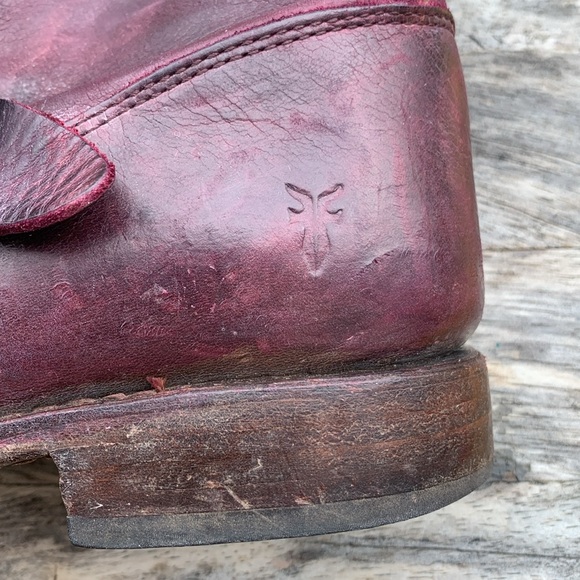 Purple red frye Veronica short boot - Picture 16 of 17